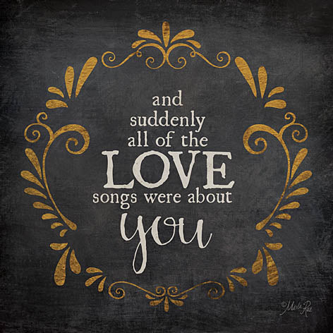Marla Rae MA2143 - Love Songs - Love, Love Songs, Heart, Gold, Scrolls from Penny Lane Publishing
