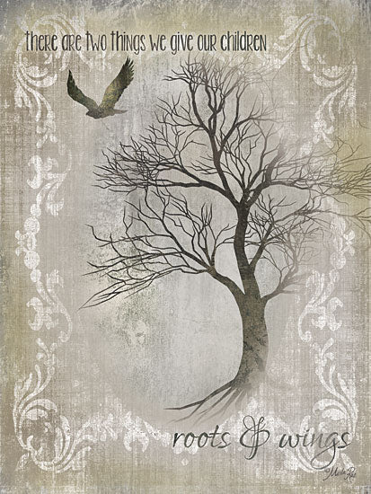 Marla Rae MA2160 - Roots & Wings - Trees, Birds, Inspiring, Antique from Penny Lane Publishing