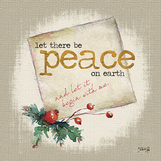 Marla Rae MA2169 - Peace on Earth - Holidays, Signs, Peace, Pine Cones from Penny Lane Publishing