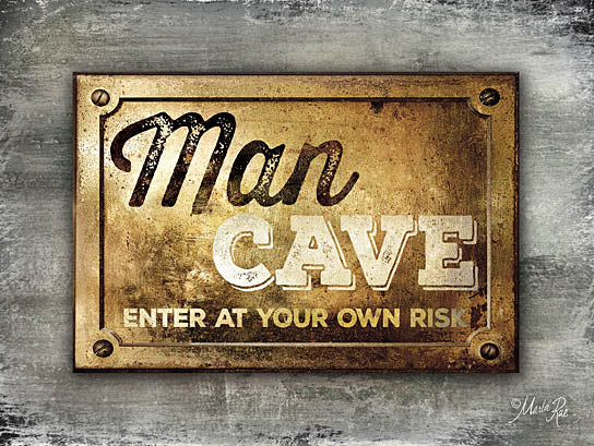 Marla Rae MA2190 - Man Cave - Man Cave, Gold Plate from Penny Lane Publishing
