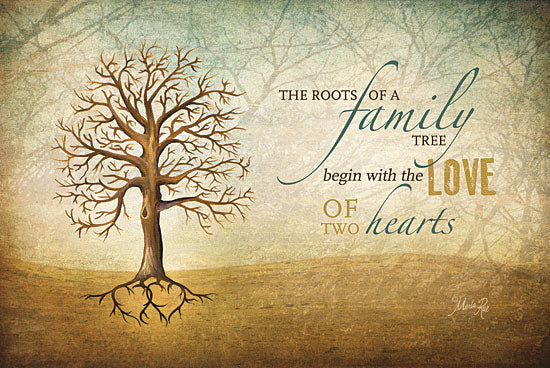 Marla Rae MA225 - Love of Two Hearts - Family, Roots, Hearts, Tree from Penny Lane Publishing