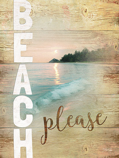 Marla Rae MA2270 - Beach Please - Beach, Signs, Coastal from Penny Lane Publishing