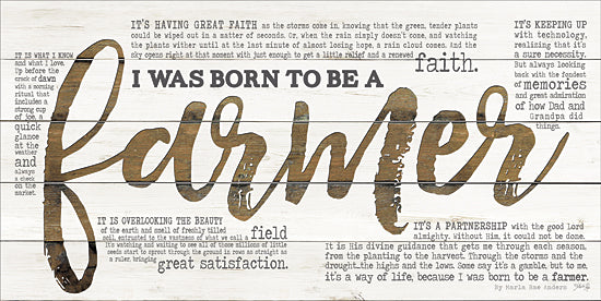 Marla Rae MA2394 - Born to be a Farmer - Farm, Farmer, Inspirational, Farm Life, Typography from Penny Lane Publishing