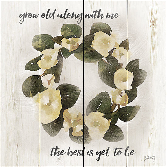 Marla Rae MA2402GP - The Best is Yet to Be - Wreath, Leaves, Signs, Inspirational, Floral from Penny Lane Publishing