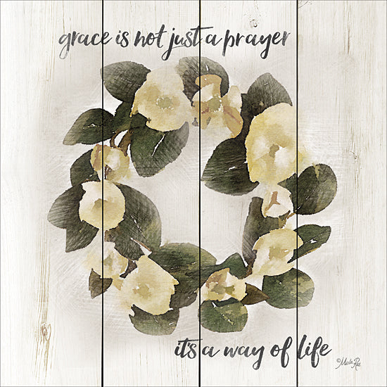 Marla Rae MA2403 - Grace, It's a Way of Life - Wreath, Leaves, Signs, Inspirational, Floral from Penny Lane Publishing