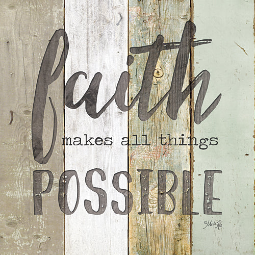 Marla Rae MA2421 - Faith Makes All Things Possible - Painted Wood, Sign, Inspirational, Decorative, Typography from Penny Lane Publishing
