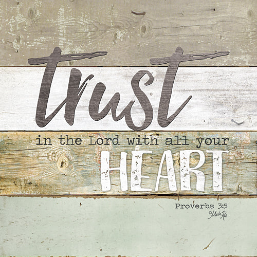 Marla Rae MA2424 - Trust in the Lord - Painted Wood, Sign, Inspirational, Decorative, Typography from Penny Lane Publishing