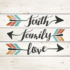 MA2441GP - Faith Family Love Arrow