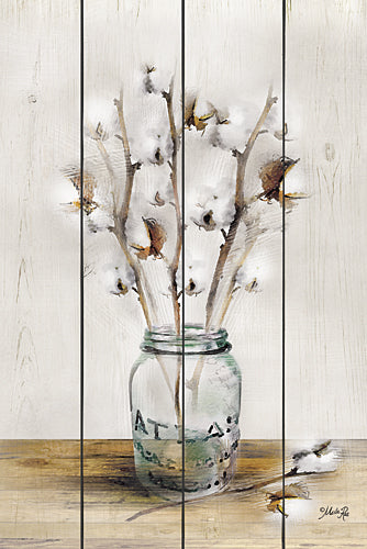 Marla Rae MA2446GP - Cotton Stems - Cotton, Jar, Decorative, Nature from Penny Lane Publishing