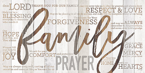 Marla Rae MA2459 - Family Prayer - Family, Wood, Typography, Signs, Inspirational from Penny Lane Publishing