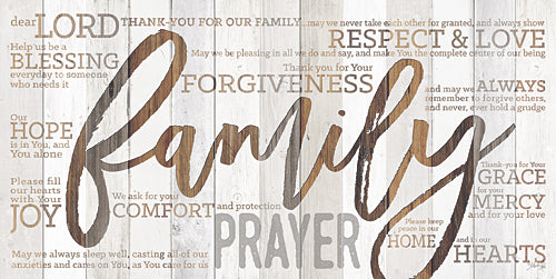 Marla Rae MA2459GP - Family Prayer - Family, Wood, Typography, Signs, Inspirational from Penny Lane Publishing