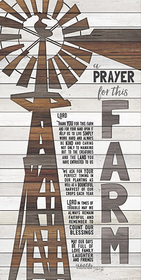 Marla Rae MA2461 - A Prayer for This Farm - Farm, Windmill, Rusty, Wood Planks, Prayer, Farmer from Penny Lane Publishing