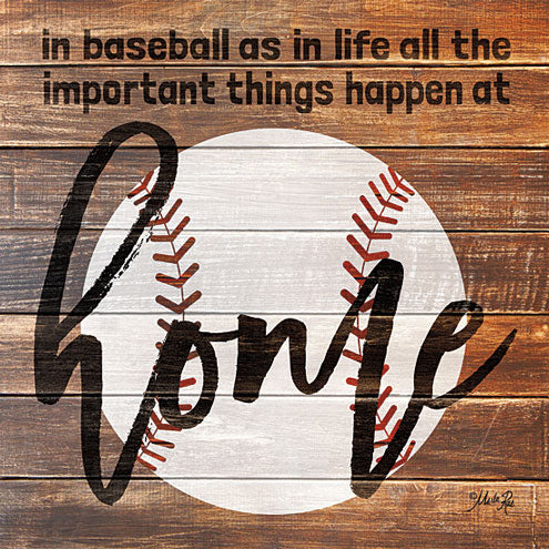 Marla Rae MA2476 - Baseball Home - Baseball, Home, Wood Planks, Signs from Penny Lane Publishing