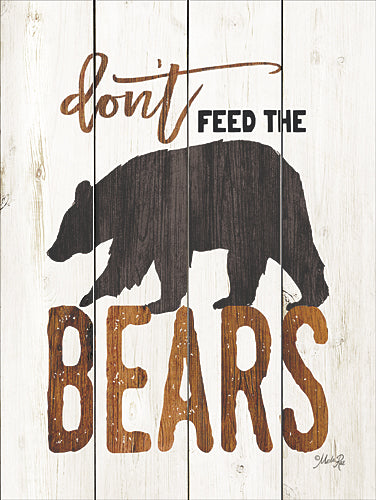 Marla Rae MA2480GP - Don't Feed the Bears - Lodge, Bear, Camping, Signs, Animals, Humor, Lake, Lodge from Penny Lane Publishing