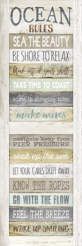 Marla Rae MA2489 - Ocean Rules - Rules, Beach, Signs, Inspirational, Coastal from Penny Lane Publishing