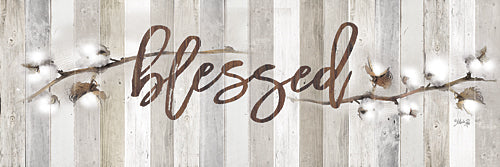 Marla Rae MA2520 - Cotton Stems - Blessed - Blessed, Cotton, Wood Planks from Penny Lane Publishing