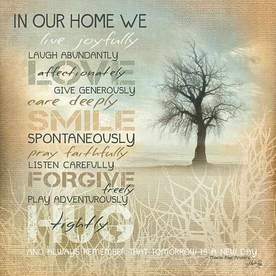 Marla Rae MA654 - In Our Home - Home, Trees, Love, Signs, Inspirational from Penny Lane Publishing