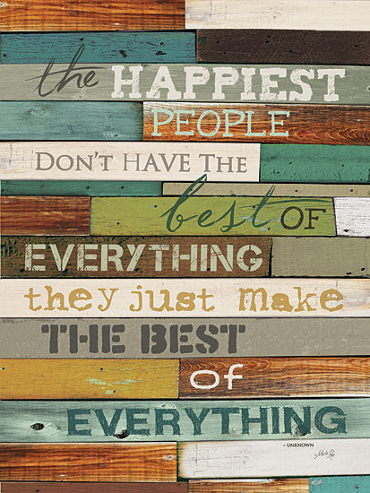 Marla Rae MA863 - Happiest People  - Happy, People, Typography, Signs from Penny Lane Publishing