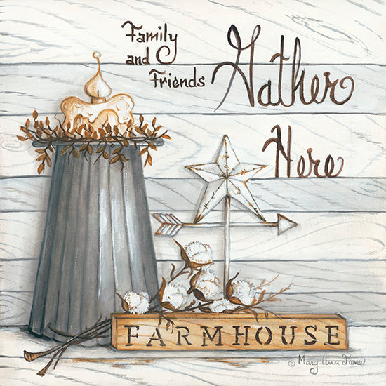 Mary Ann June MARY503 - Farm House - Gather Here - Farmhouse, Gather Here, Neutral, Cotton, Candle from Penny Lane Publishing