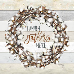 MAZ5001 - Family Gather Here Cotton Wreath - 12x12
