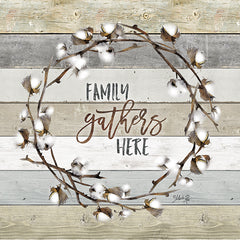 MAZ5022GP - Family Gathers Here Cotton Wreath