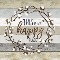 MAZ5023 - This is My Happy Place Cotton Wreath - 12x12