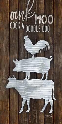 Marla Rae MAZ5032 - Metal Farm Animal Stack - Farm, Metal, Cow, Pig, Rooster from Penny Lane Publishing