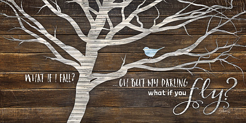 Marla Rae MAZ5036GP - What if You Fly - Tree, Blue Bird, Inspirational from Penny Lane Publishing