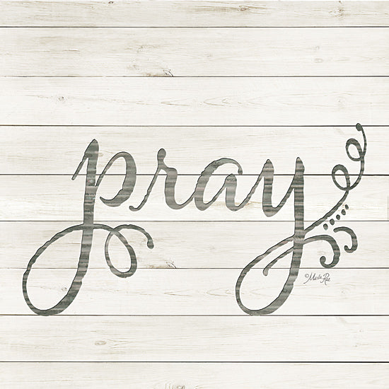 Marla Rae MAZ5046 - Simple Words - Pray - Pray, Typography, Wood Planks from Penny Lane Publishing