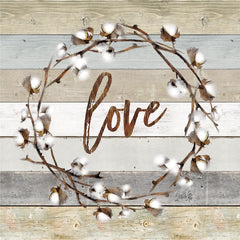 MAZ5061 - Love Cotton Wreath - 12x12