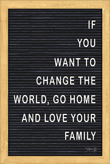 Marla Rae MAZ5089 - Love Your Family Felt Board - Change the World, Love Your Family, Felt Board from Penny Lane Publishing