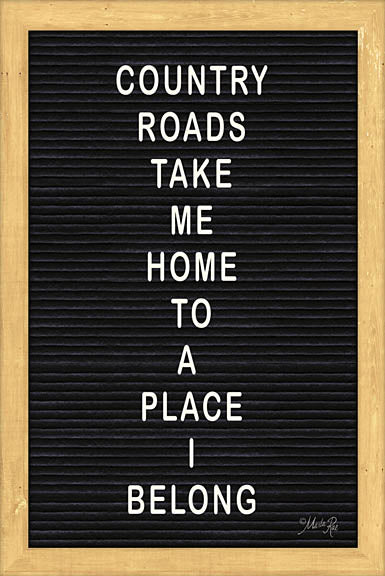 Marla Rae MAZ5093 - Country Road Felt Board - Inspirational, Felt Board, Typography from Penny Lane Publishing