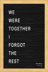 MAZ5095 - We Were Together Felt Board - 12x18