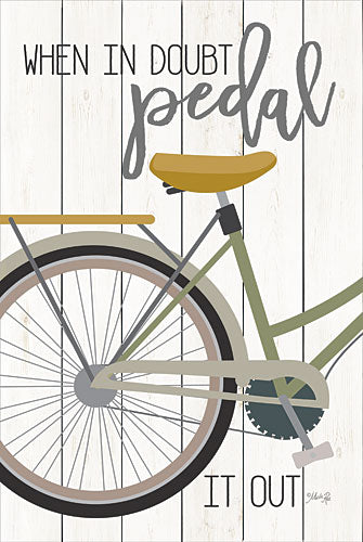 Marla Rae MAZ5104 - When in Doubt Pedal - Bicycle, Inspirational, Signs from Penny Lane Publishing