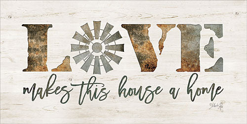 Marla Rae MAZ5112 - Love Makes This House a Home - Farm, Windmill, Love, Signs from Penny Lane Publishing