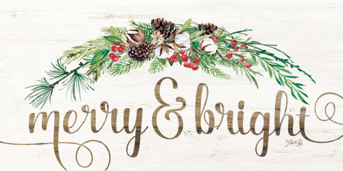 Marla Rae MAZ5150GP - Merry & Bright - Holiday, Greenery, Pine Cones, Berries, Signs from Penny Lane Publishing