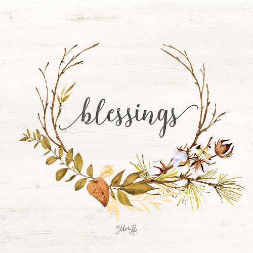 Marla Rae MAZ5152GP - Blessings - Blessings, Autumn, Leaves, Cotton from Penny Lane Publishing