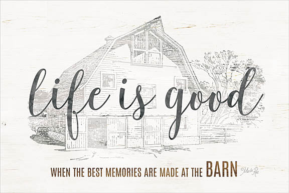 Marla Rae MAZ5161 - Life is Good at the Barn - Life is Good, Barn, Sketches, Farm from Penny Lane Publishing