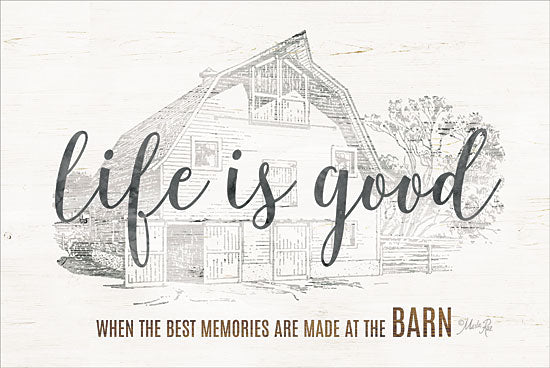 Marla Rae MAZ5161GP - Life is Good at the Barn - Life is Good, Barn, Sketches, Farm from Penny Lane Publishing