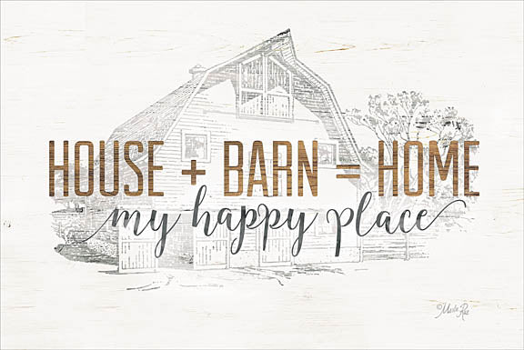 Marla Rae MAZ5163 - House + Barn = Home - House, Barn, Home, Farm, Sketches from Penny Lane Publishing
