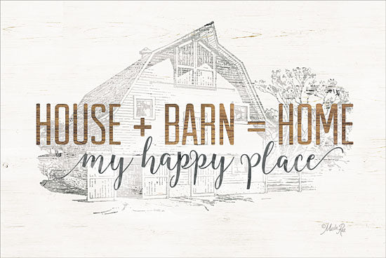Marla Rae MAZ5163GP - House + Barn = Home - House, Barn, Home, Farm, Sketches from Penny Lane Publishing
