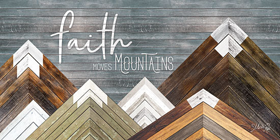 Marla Rae MAZ5169GP - Faith Moves Mountains - Mountains, Wood Inlay, Neutral, Faith from Penny Lane Publishing