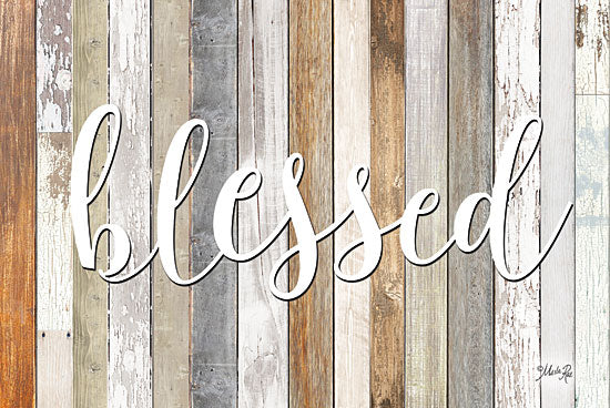 Marla Rae MAZ5195GP- Blessed - Blessed, Wood Planks, Signs from Penny Lane Publishing
