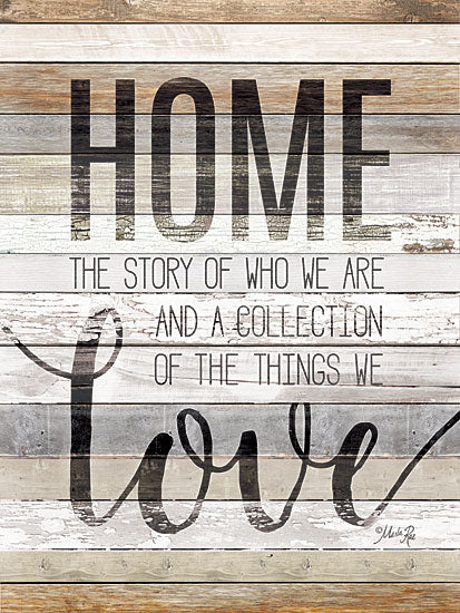 Marla Rae MAZ5205GP - Home Story - Home, Love, Typography, Wood Planks from Penny Lane Publishing