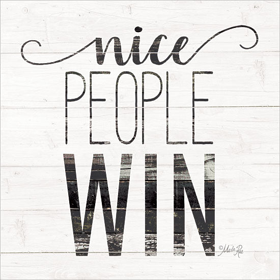 Marla Rae MAZ5213GP - Nice People Win - Wood Slats, Win, Signs from Penny Lane Publishing