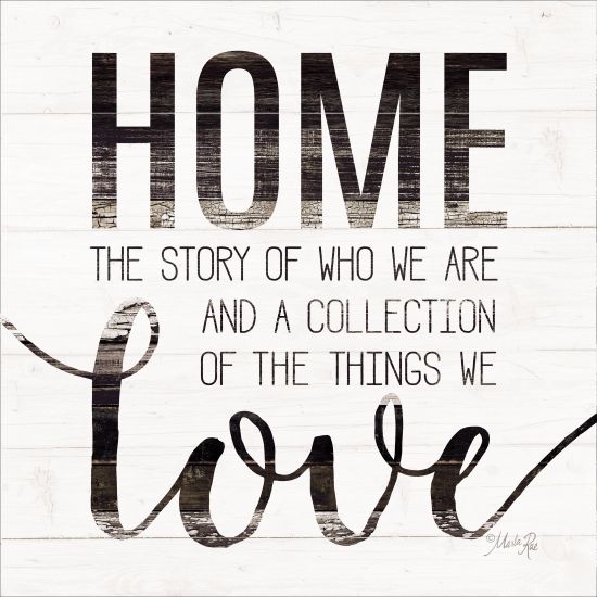 Marla Rae MAZ5214GP - Home Story - Home, Wood Slats, Love, Signs from Penny Lane Publishing