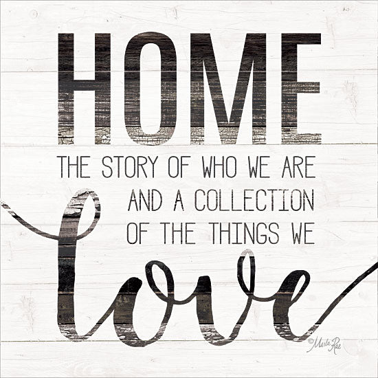 Marla Rae MAZ5214 - Home Story - Home, Wood Slats, Love, Signs from Penny Lane Publishing