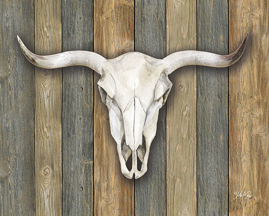 Marla Rae MAZ5219A - Cow Skull II - Cow, Skull, Wood Planks from Penny Lane Publishing
