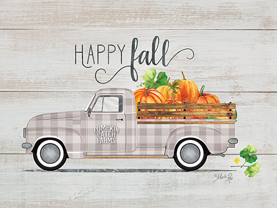 Marla Rae MAZ5251GP - Happy Fall Vintage Truck - Truck, Flowers, Fall, Happy from Penny Lane Publishing
