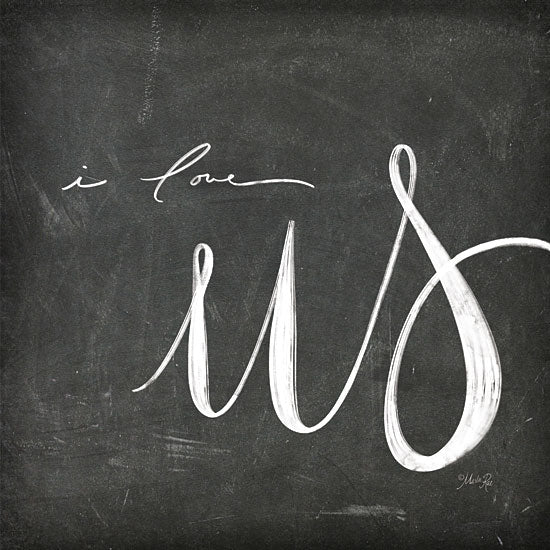 Marla Rae MAZ5281 - I Love Us I Love Us, Calligraphy, Signs, Black & White from Penny Lane